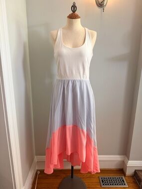 Hutch for Anthropologie Asymmetric hem color block dress